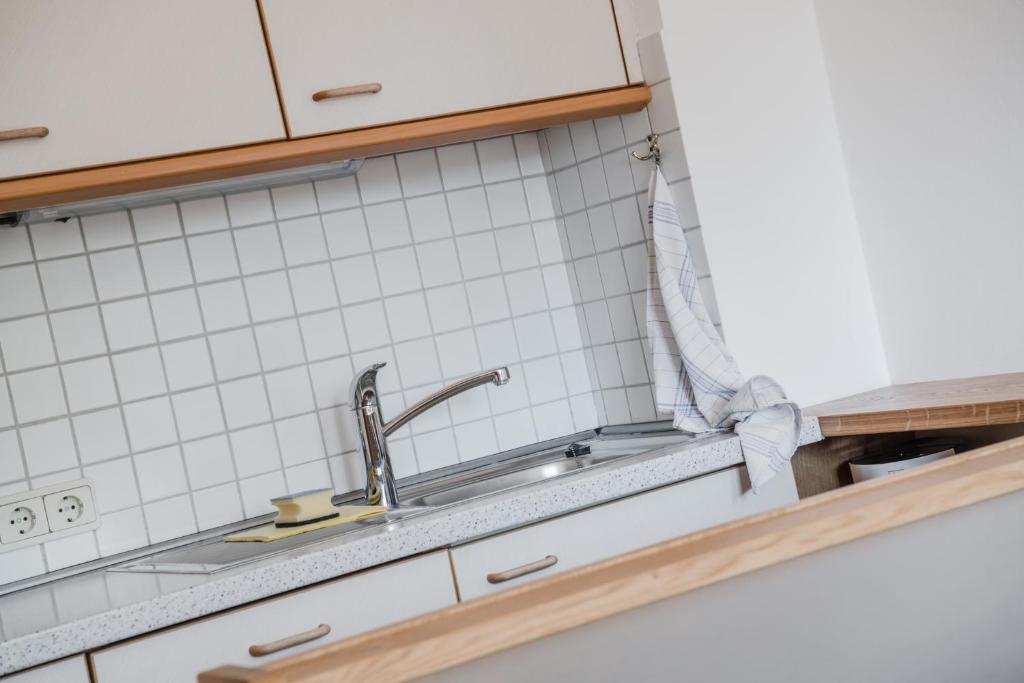 Kuchyň nebo kuchyňský kout v ubytování Residence Erika - Apartments, Breakfast & Sauna