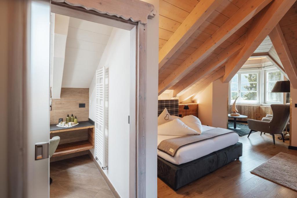 Postel nebo postele na pokoji v ubytování Bio Boutique Hotel Laurino
