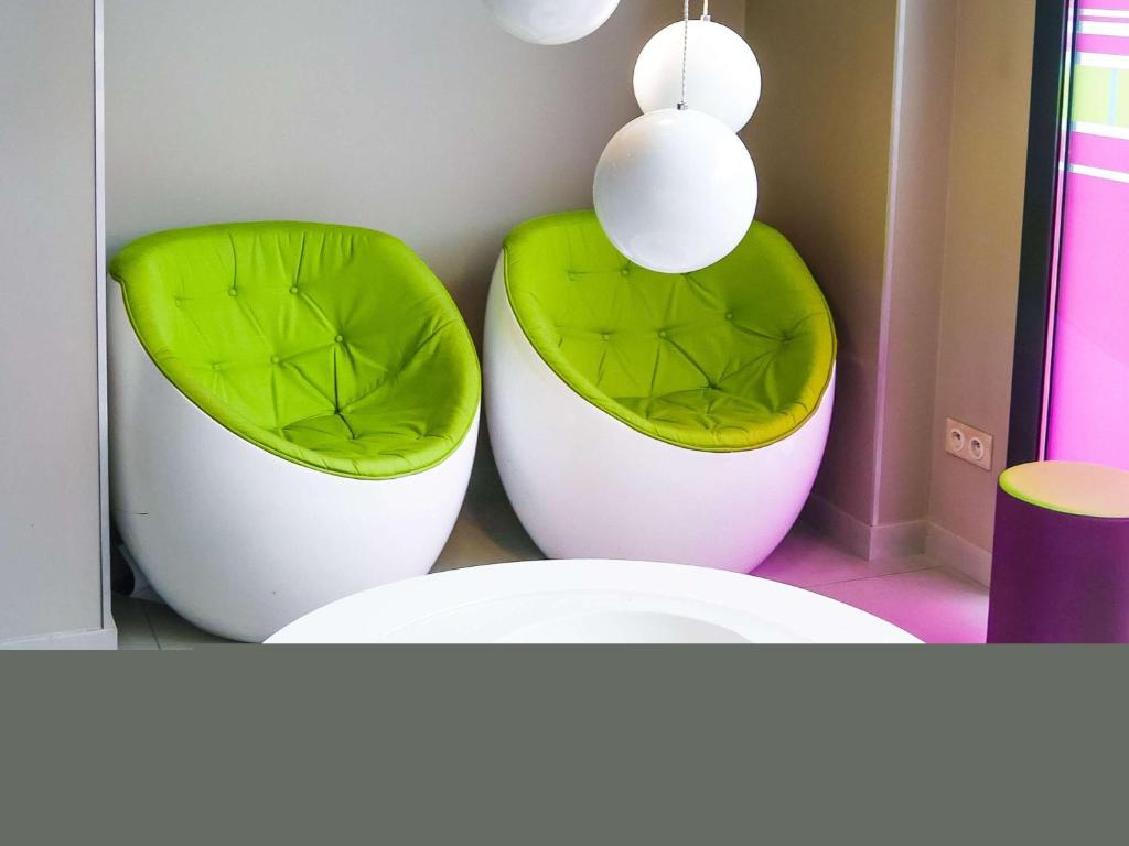 Posezení v ubytování ibis Styles Montbéliard