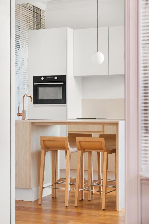 Kuchyň nebo kuchyňský kout v ubytování Eclectic Hotel Copper