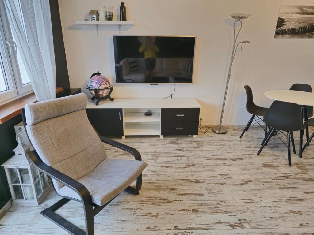 TV a/nebo společenská místnost v ubytování Parkowy - Sweet House