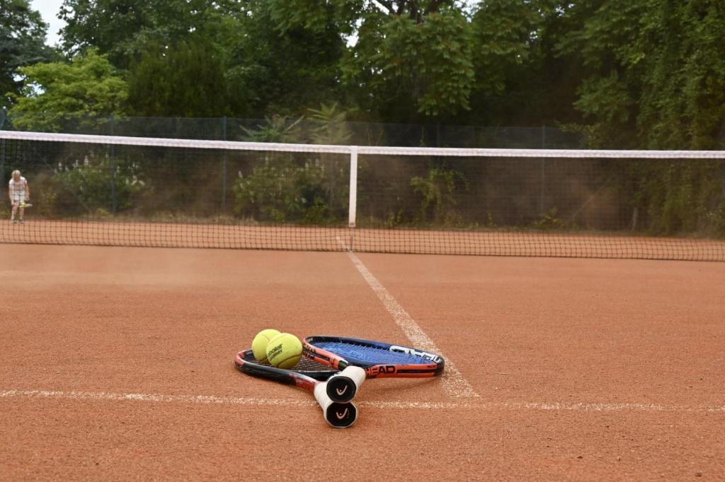 Tenis a/nebo squash v ubytování Gut Einhaus an der Ostsee - Großzügiges Haus mit Tennisplatz und Pool sowie Garten und Ostseenähe nebo okolí