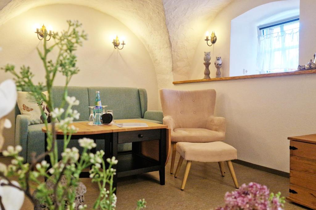 Posezení v ubytování Familien- und Apartmenthotel Lerchenberghof