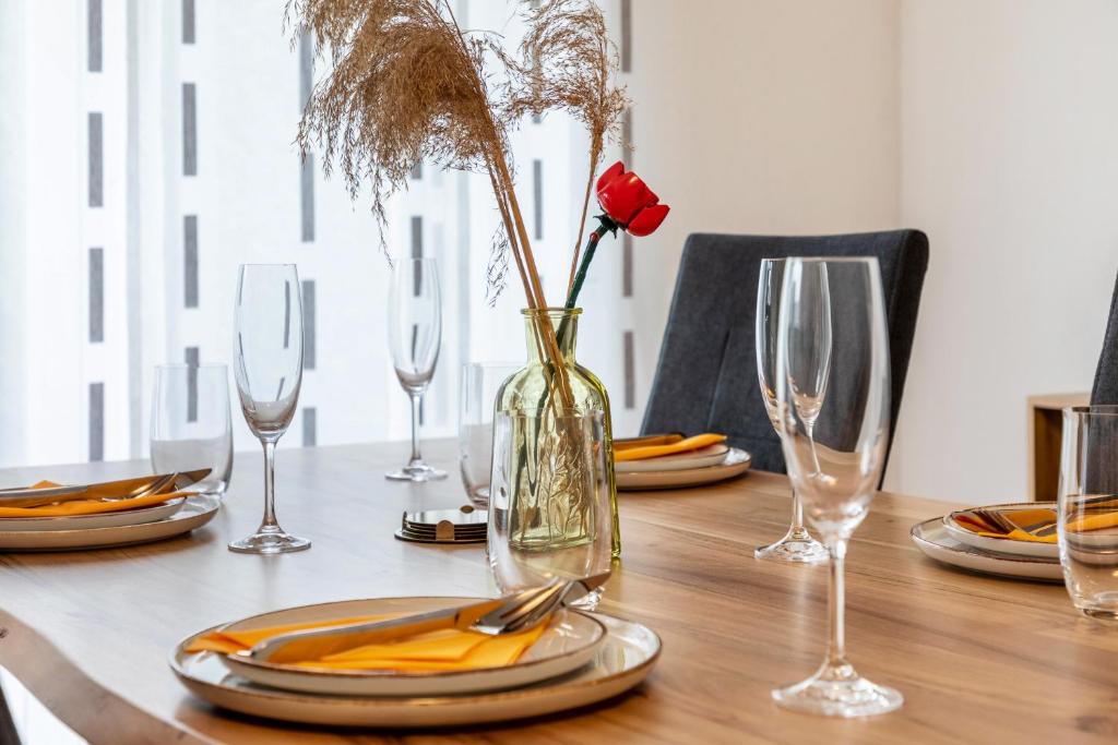 Nápoje v ubytování Ferienwohnung Jasmin