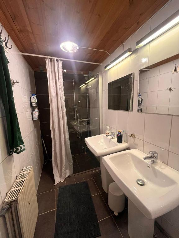 Koupelna v ubytování Room Sebi