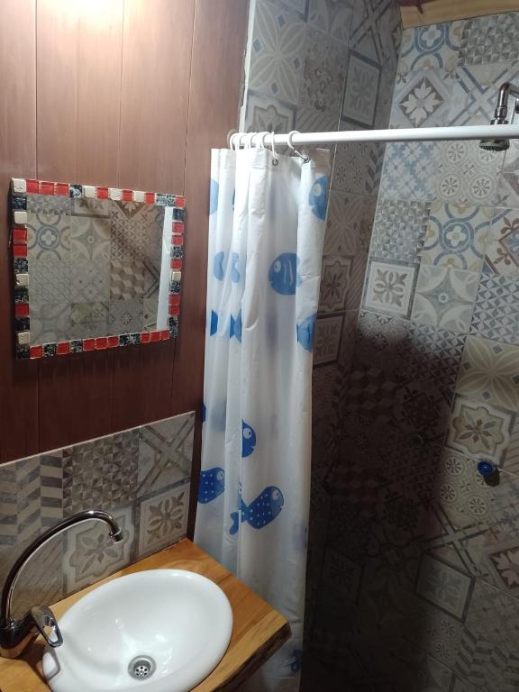 Koupelna v ubytování El hostel secreto