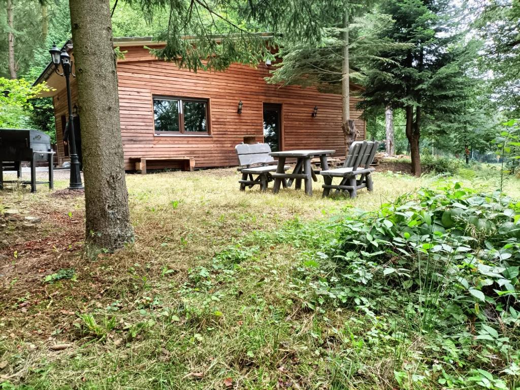 Zahrada ubytování Waldhaus Hempe