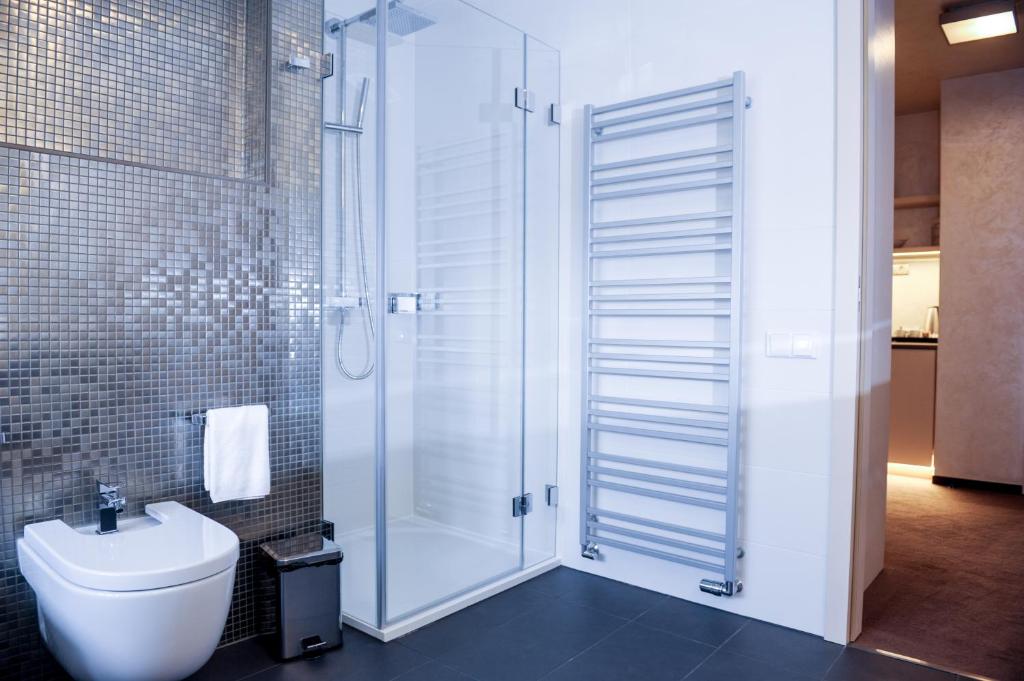 Koupelna v ubytování Myo Hotel Mysterius