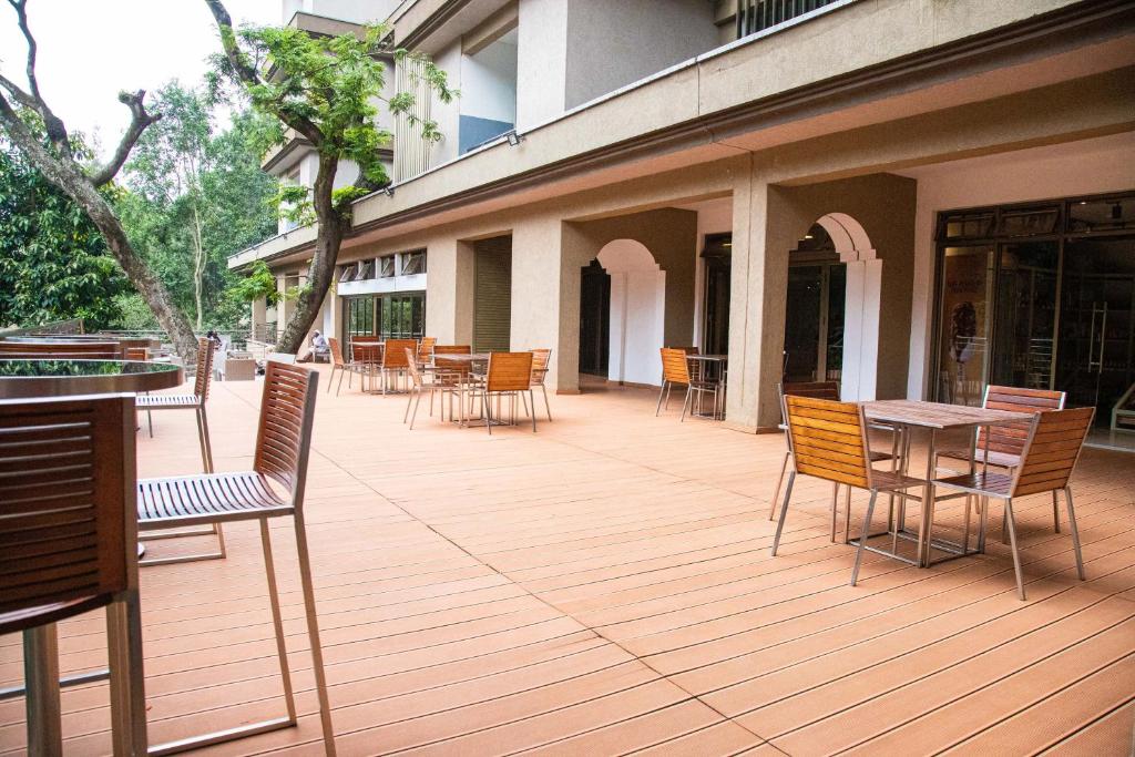 Balkón nebo terasa v ubytování Lion Villas
