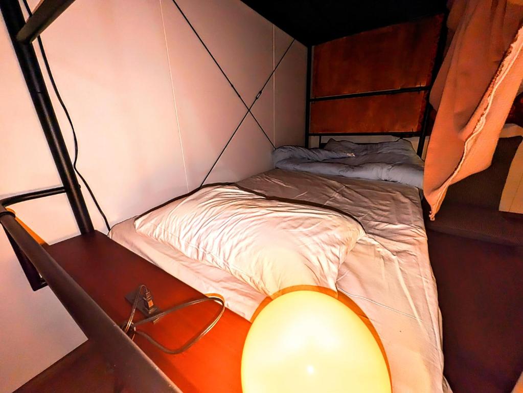 Postel nebo postele na pokoji v ubytování ゲストハウス 汀 Guesthouse NAGISA