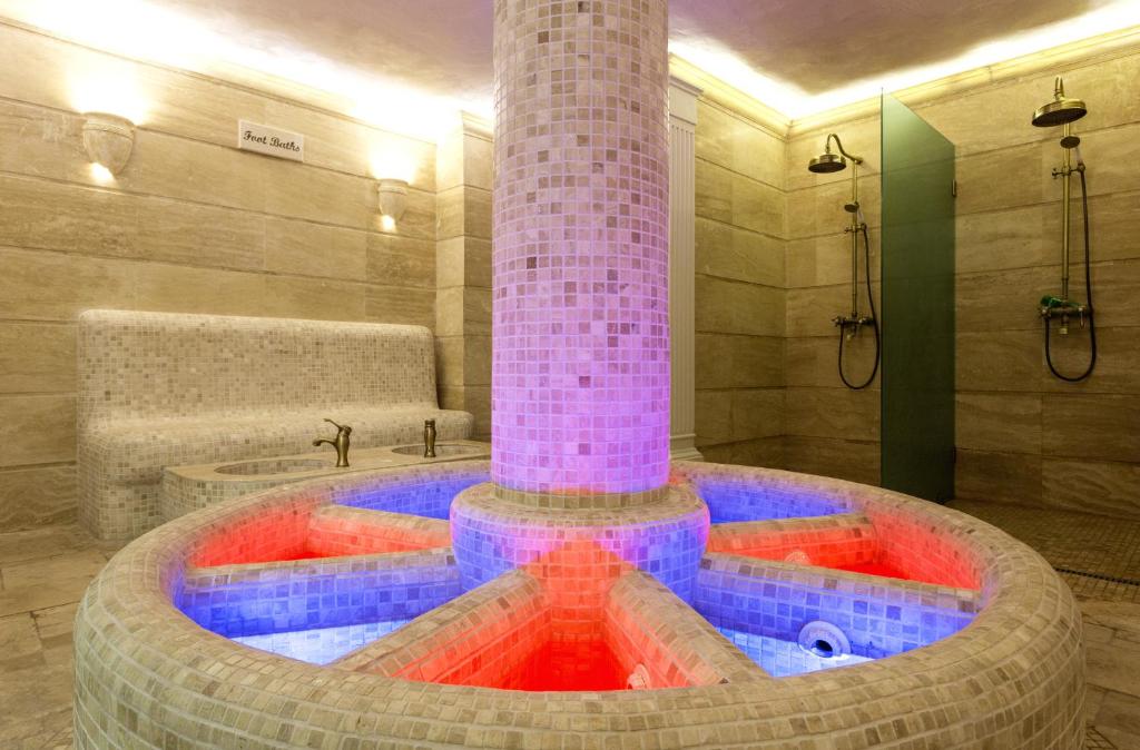 A bathroom at Therma Palace - All inclusive & Private Beach & Free Parking