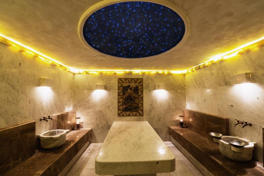 A bathroom at Therma Palace - All inclusive & Private Beach & Free Parking