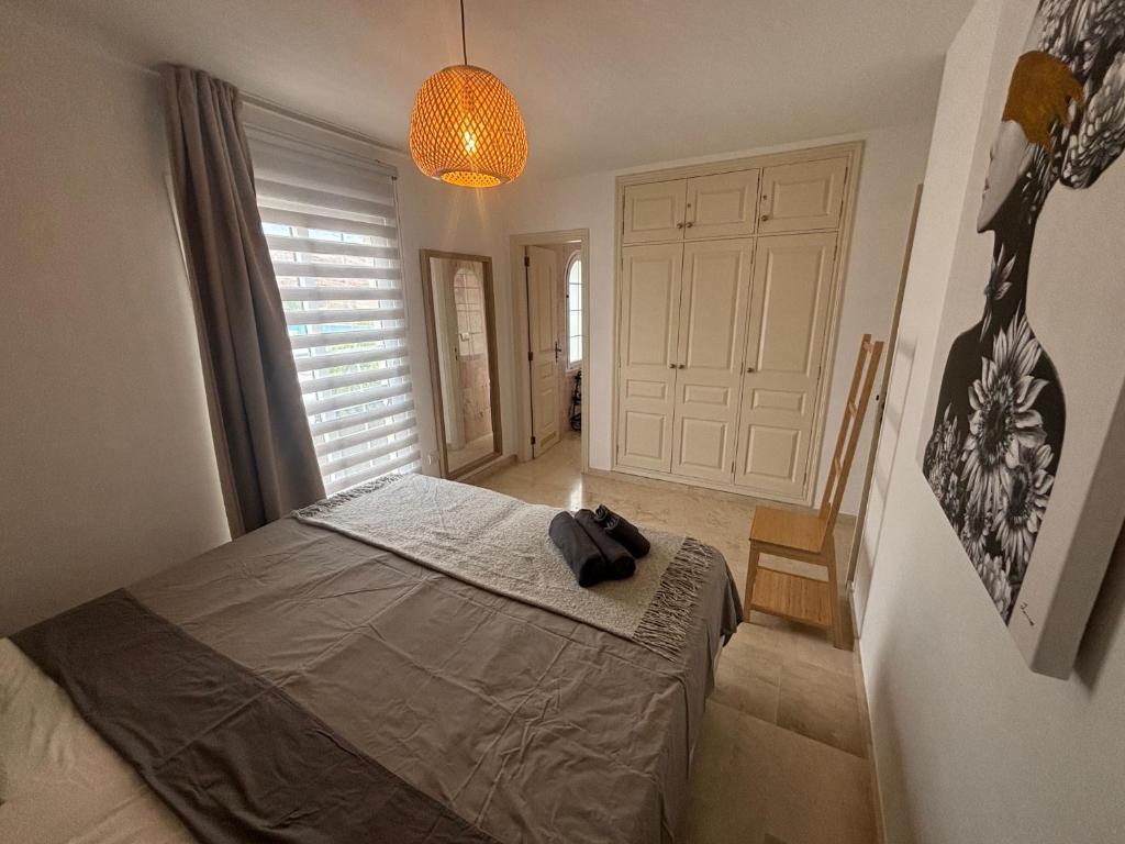 Voodi või voodid majutusasutuse penthouse with great sea view and natural reserve - magnificent swimming pool - calm and bright toas
