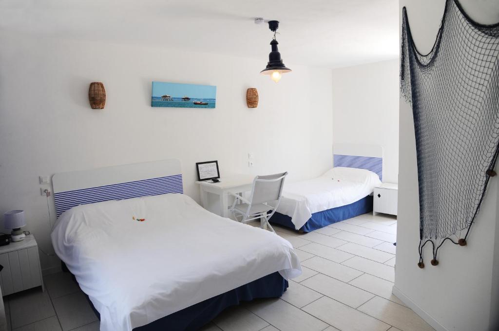 Hôtel Restaurant Le Relais de l'Estuaire - Triple Room - Acceso A Discapacidad