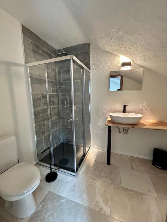 Koupelna v ubytování Cacele - La croisette 5 appartementen en 6 tweepersoonskamers