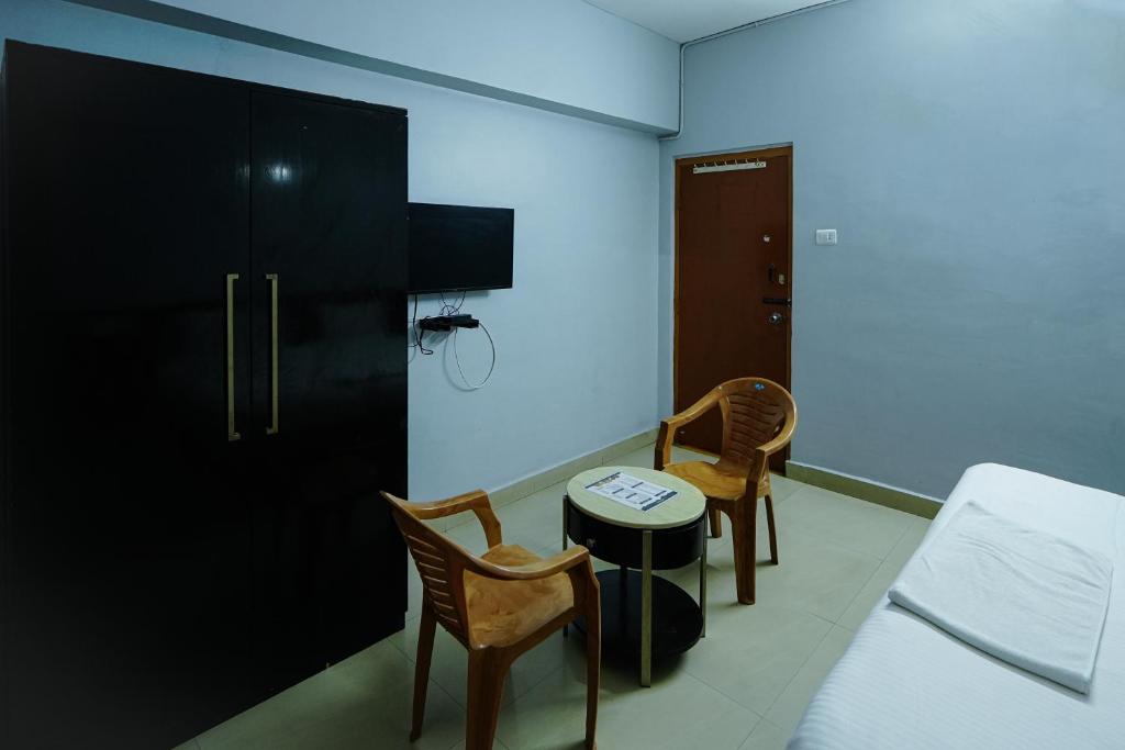 TV a/nebo společenská místnost v ubytování Hotel Golden Rooms