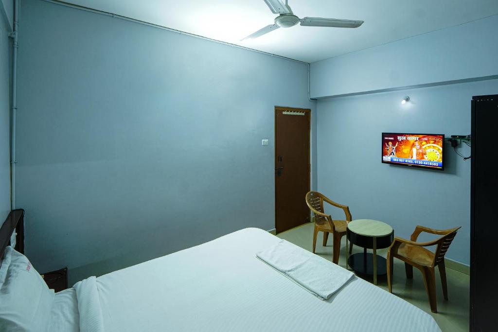 TV a/nebo společenská místnost v ubytování Hotel Golden Rooms