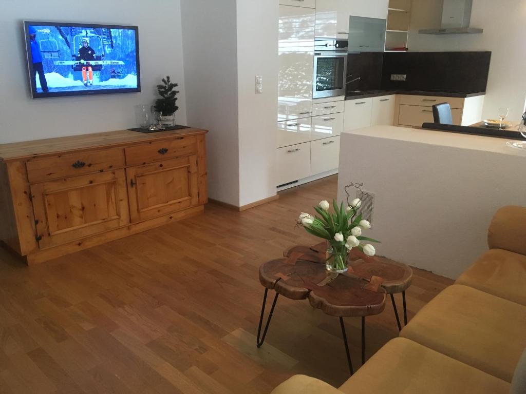 Kuchyň nebo kuchyňský kout v ubytování Haus Salner