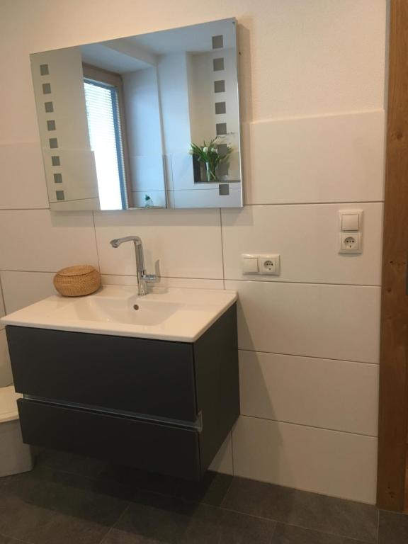 Koupelna v ubytování Haus Salner