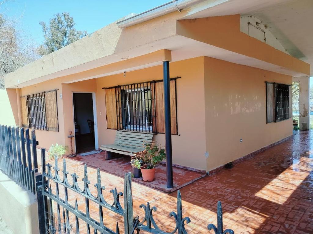 Bygningen som feriehuset ligger i