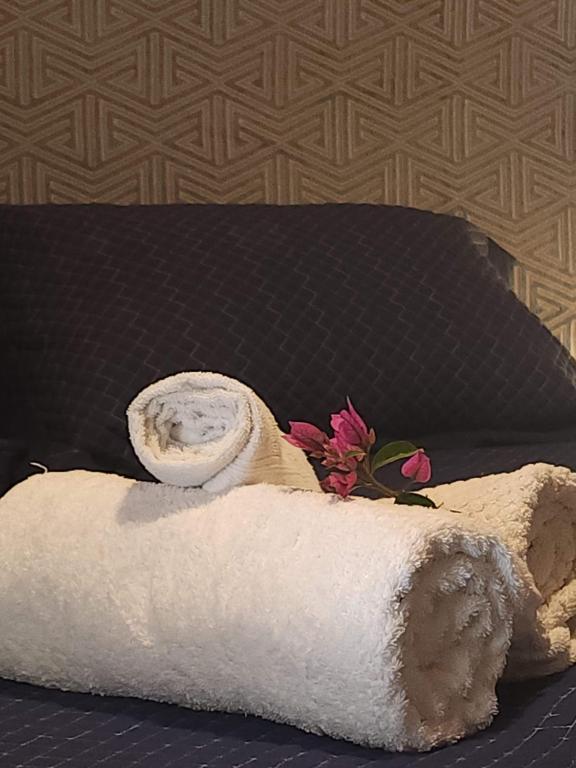 En eller flere senge i et værelse på Antonietta Hospedagem e Eventos - Conforto em pleno mar de morros de Cunha