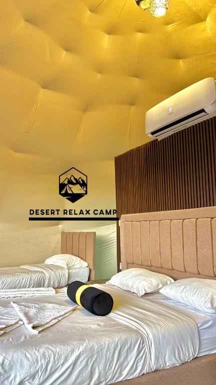 Postel nebo postele na pokoji v ubytování Desert relax camp