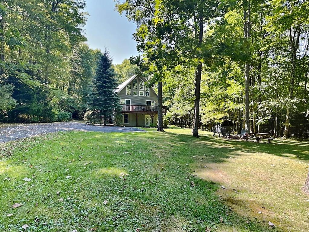 Zahrada ubytování Serenity Chalet