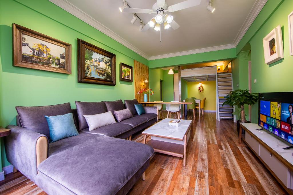 Guangzhou He She Art Apartment - Family Suite Met Balkon