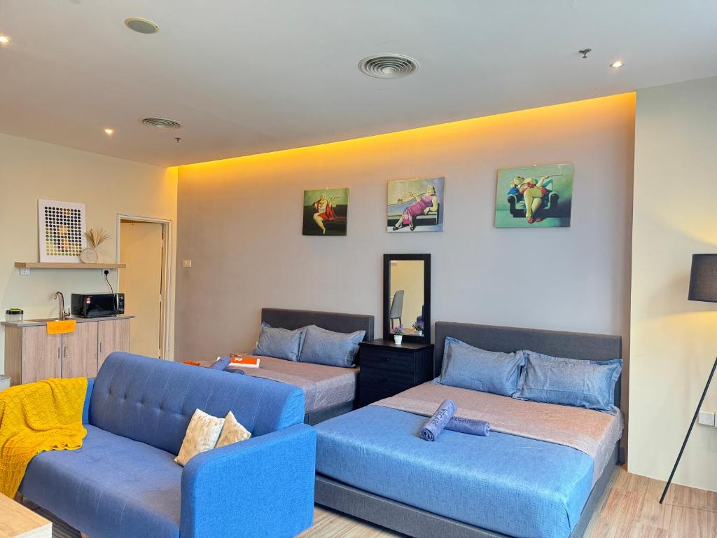 Χώρος καθιστικού στο The Tinto Netflix Screen & Sleep - Bangsar South Mid Valley