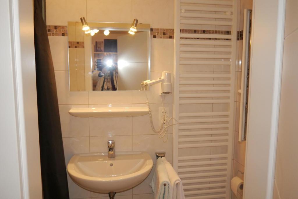 Koupelna v ubytování Hotel Haus Wittwer