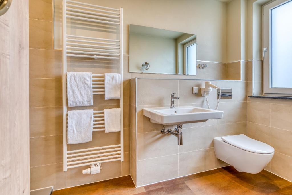 Koupelna v ubytování Guesthouse Beckmann