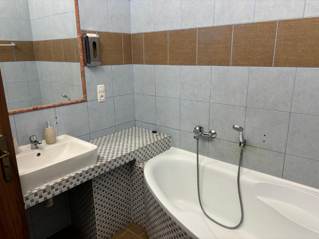 Koupelna v ubytování Apartmány LAGUNA