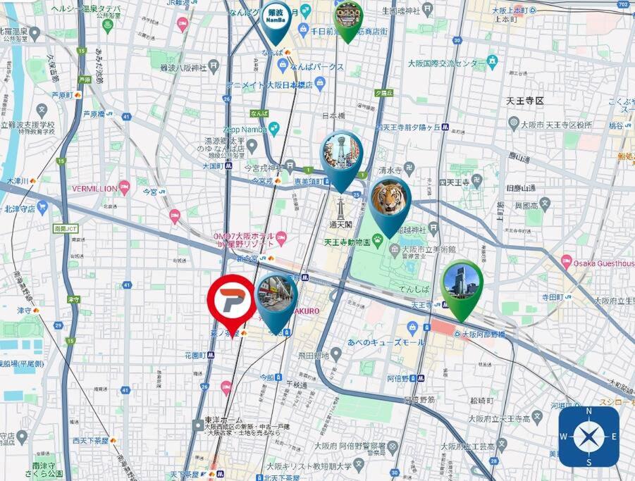 Foto de la galeria de 205号室南海空港線沿い花園町駅2分和室ミニキッチンと専用バスルーム付きアクセス抜群 a Osaka