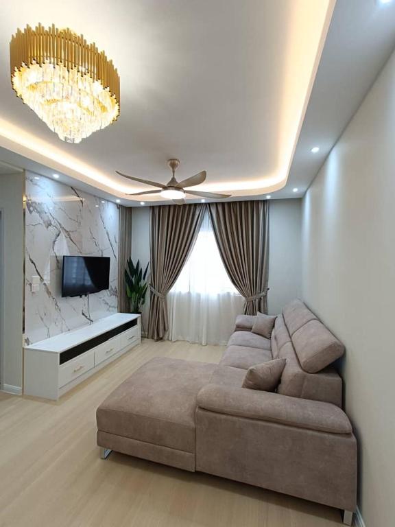 Χώρος καθιστικού στο Homestay Kayangan Indah
