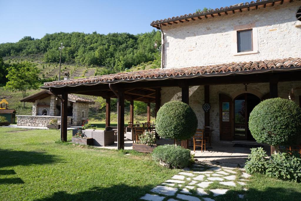 Zahrada ubytování Agriturismo Rocca del Nera