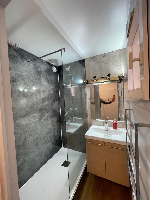 Kúpeľňa v ubytovaní Appartement Cap Esterel 4/5 personnes