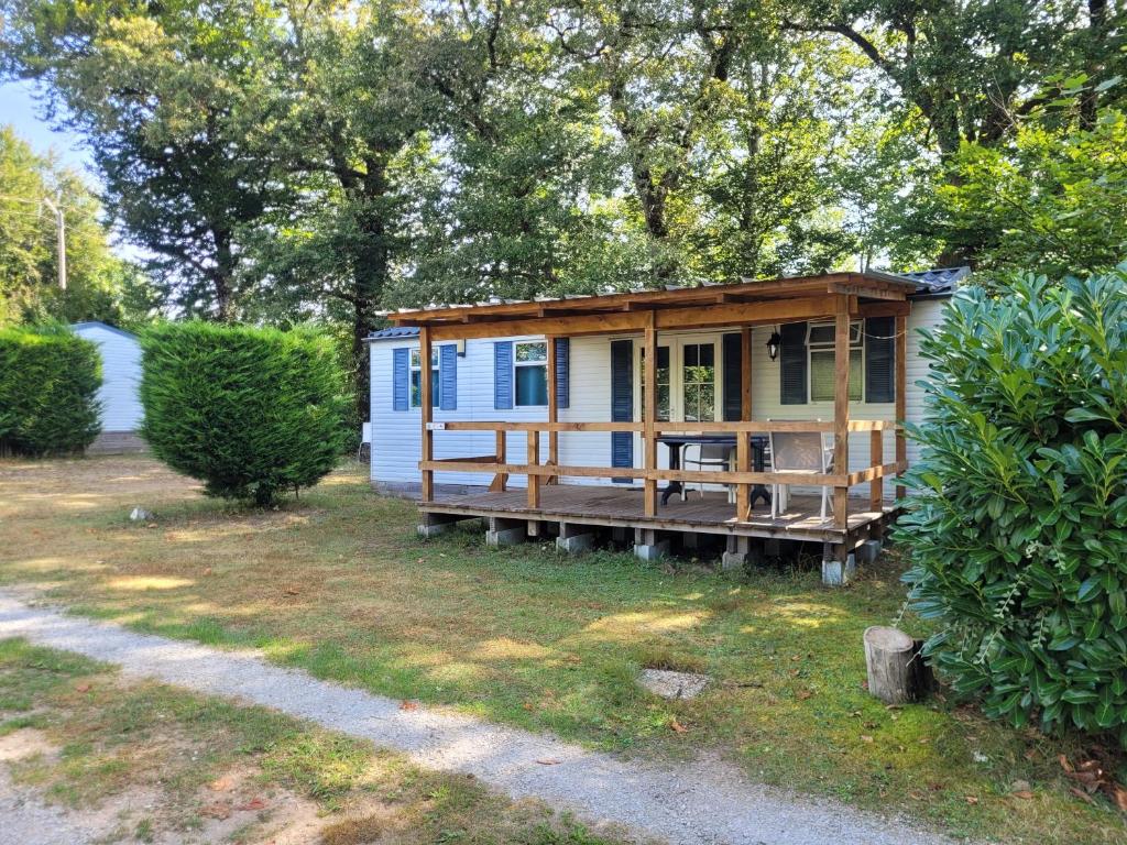 Zahrada ubytování Stacaravan 6 persoons - Camping Le Soustran