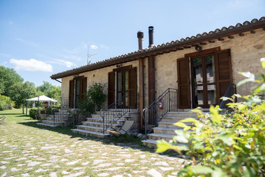 Zahrada ubytování Agriturismo Rocca del Nera