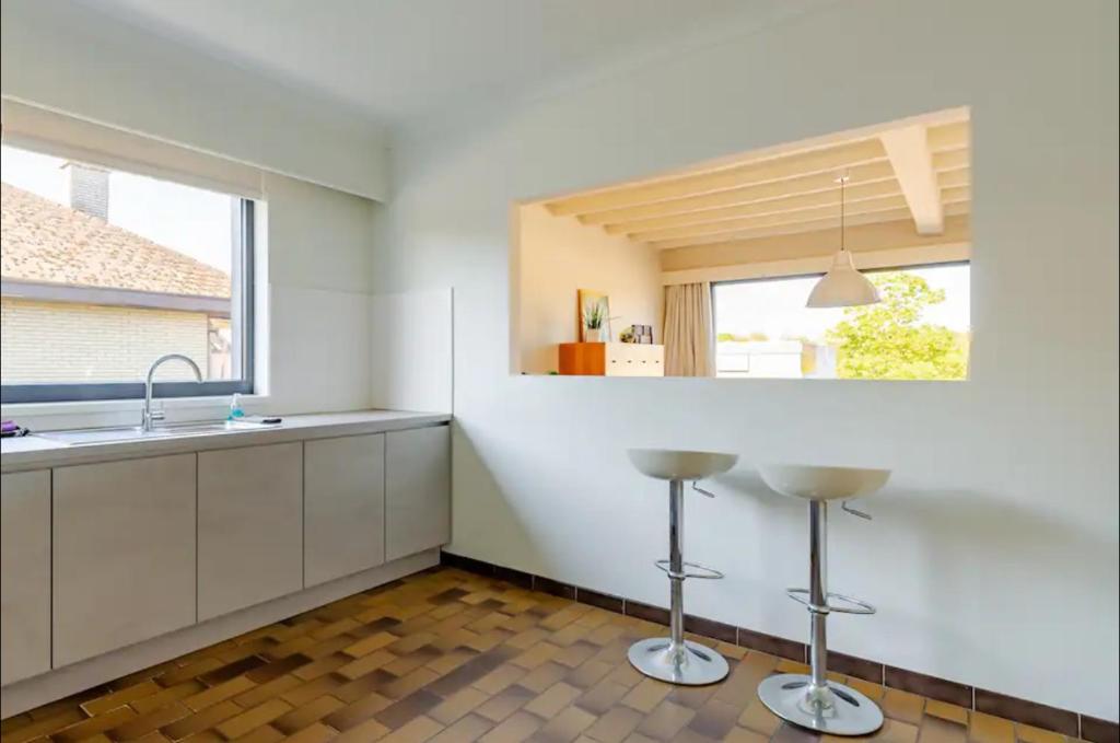 Kuchyň nebo kuchyňský kout v ubytování Appartement224