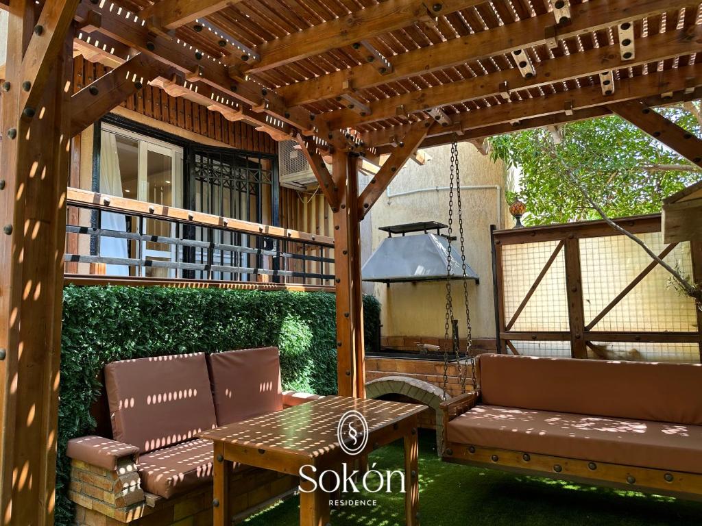 Balkón nebo terasa v ubytování Sokón Residence ,Cairo ,New Cairo,Madinaty,B6,U02