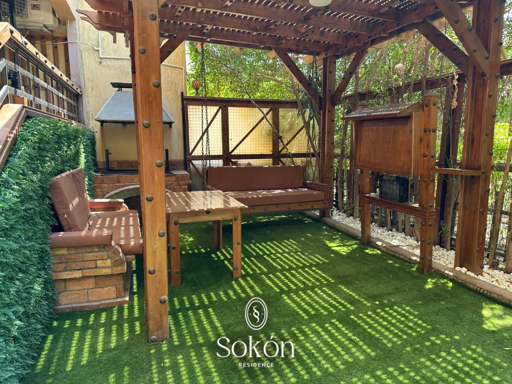 Balkón nebo terasa v ubytování Sokón Residence ,Cairo ,New Cairo,Madinaty,B6,U02