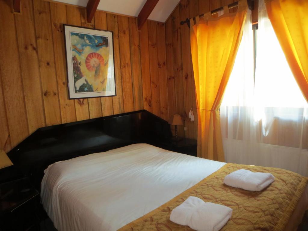 Postel nebo postele na pokoji v ubytování Cabañas Bordenieve