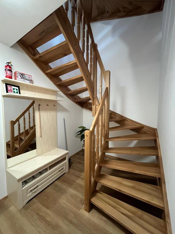 Kuchyň nebo kuchyňský kout v ubytování Apartmány La Šiška