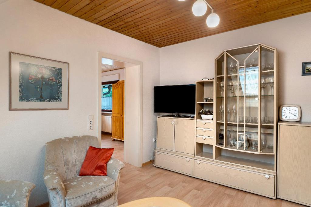TV a/nebo společenská místnost v ubytování Gästehaus Retsch