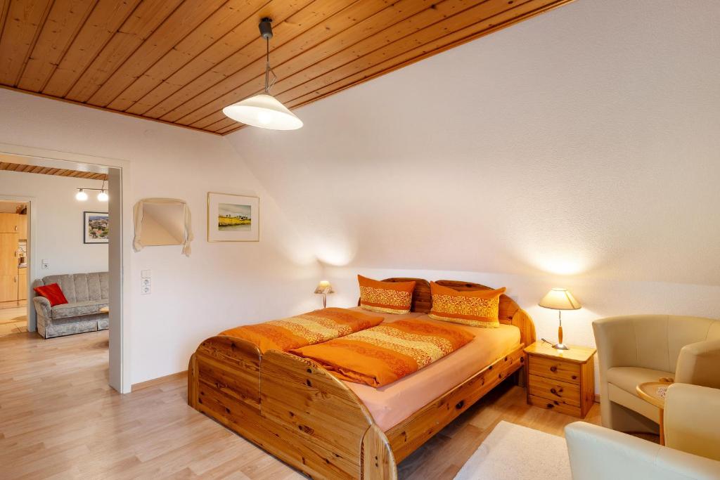 Postel nebo postele na pokoji v ubytování Gästehaus Retsch