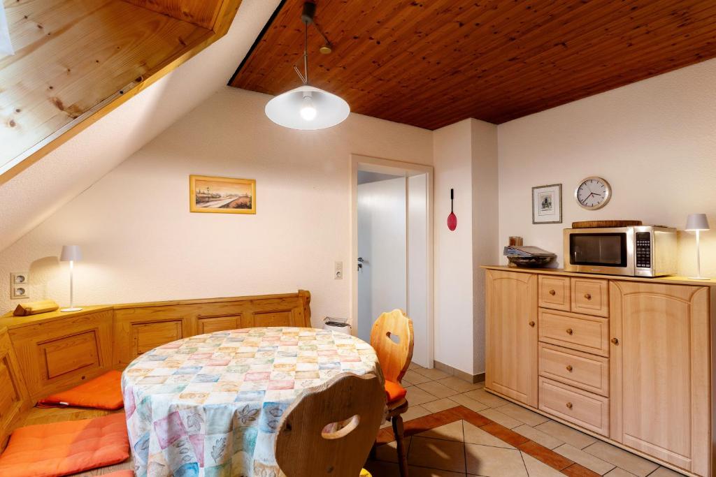 Kuchyň nebo kuchyňský kout v ubytování Gästehaus Retsch