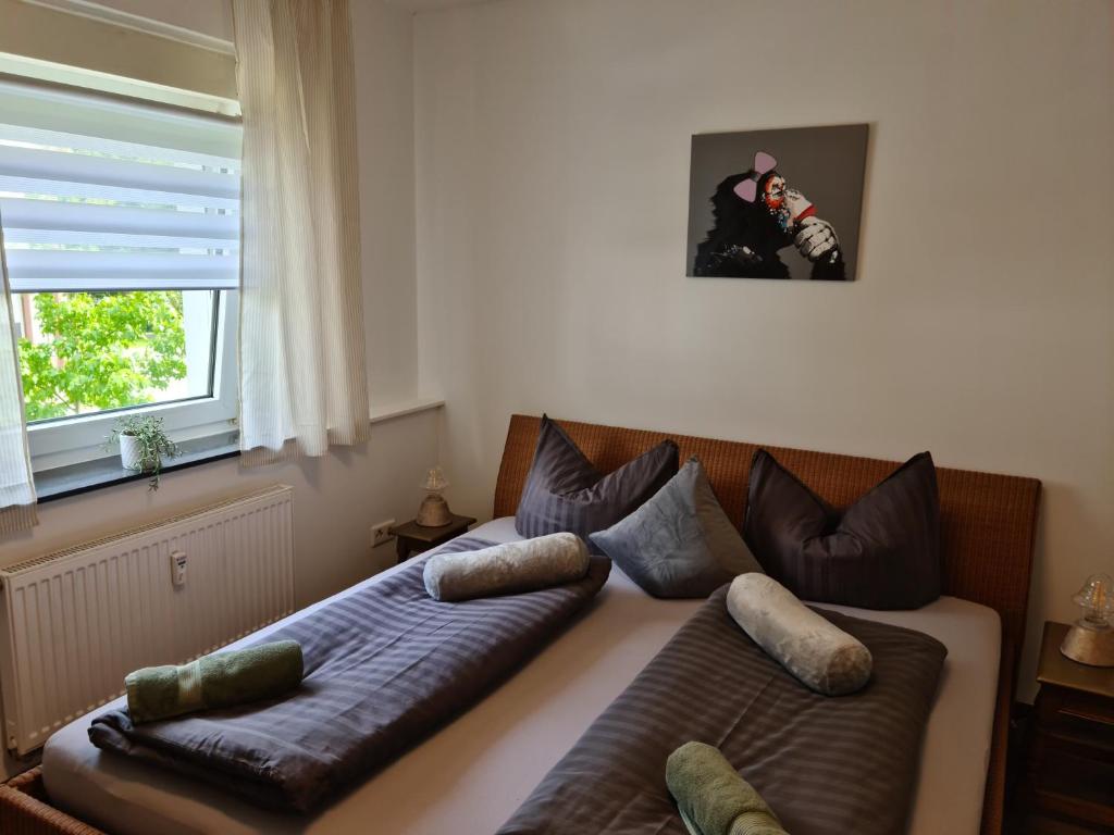 Posezení v ubytování Pilgrims "Bert" moderne Wohnung 2 SZ top wifi