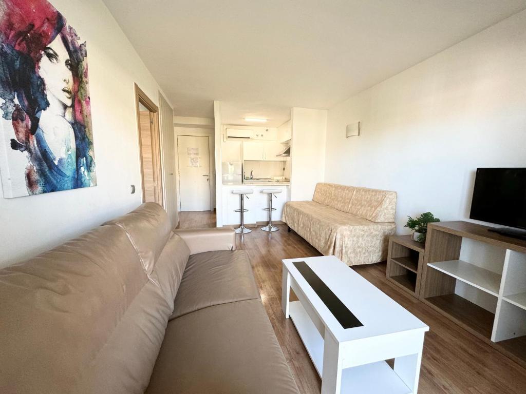 A television and/or entertainment centre at Apartsalou Michelangelo