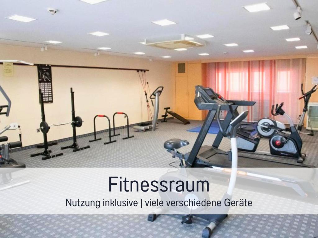 Fitness centrum a/nebo fitness zařízení v ubytování Hotel Lamm