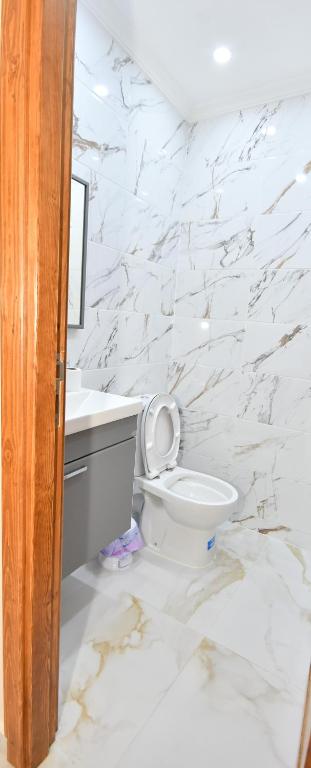 Koupelna v ubytování Appartement Riyam